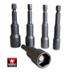 8PC MAGNETIC NUT SETTERS METRIC