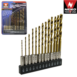 13PC QUICK CHANGE COBALT DRILL BIT