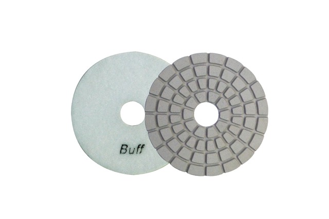 4" DIAMOND BUFF PAD WHITE