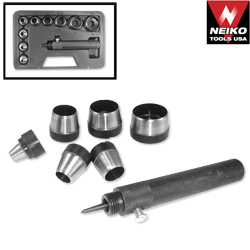 10PC HEAVY DUTY HOLLOW PUNCH SET