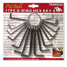 17PC O RING HEX KEY 030S