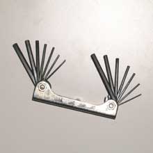 14PC FOLDING HEX KEY SAE&MM