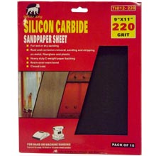 9"X11" 10PCS SILICON WET&DRY SAND PAPER