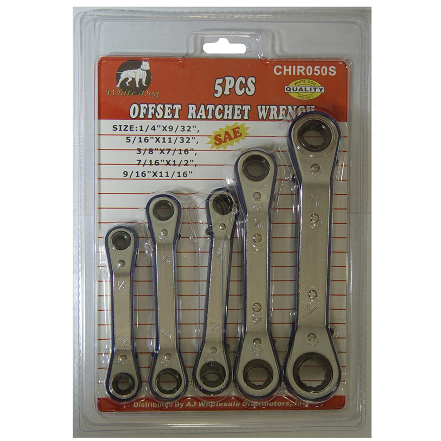 5pc Offset Ratchet Wrench SAE/MM