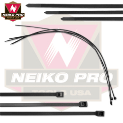 4"/11" Pro UV Nylon Black Cable Ties 100/PK