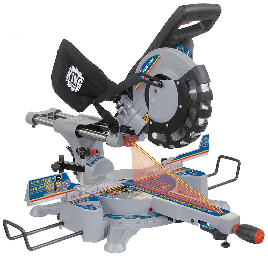 10" Dual Bevel Sliding Compound Miter Saw With Twin Laser